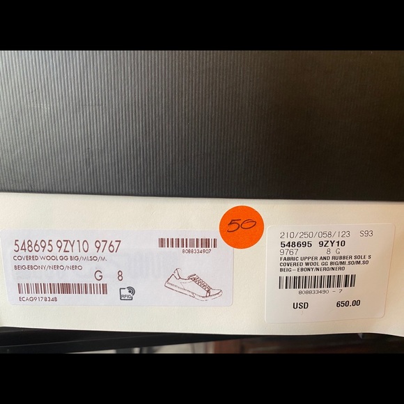 Gucci sneakers brand new with box and receipt - Picture 5 of 7